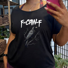 Crow "F-Caw-F" (f off) | Slouchy Tee