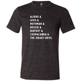 Cryptids List Shirt Unisex