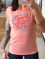 Diamonds Are A Girl's Best Friend Muscle Tank