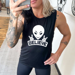 Alien Believe Muscle Tank
