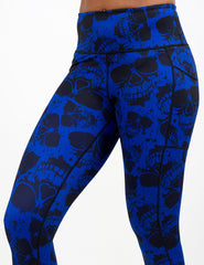 Cobalt Skulls Leggings