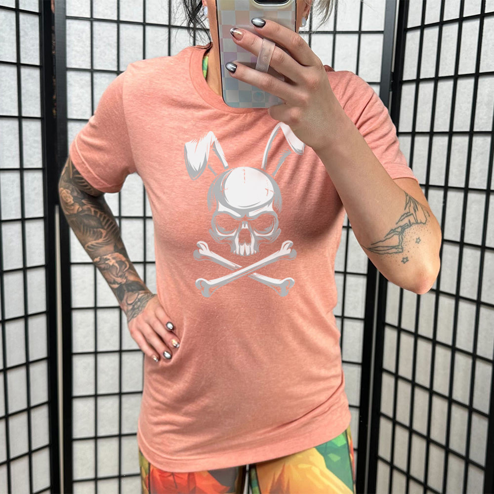 Bunny Crossbones - Black Unisex Tee - TikTok