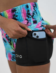 Day Dream Shorts | Fluorescent Tie Dye