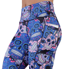 Cotton Candy Skull Leggings