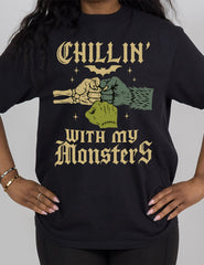 Chillin' With My Monsters | Modern Tee