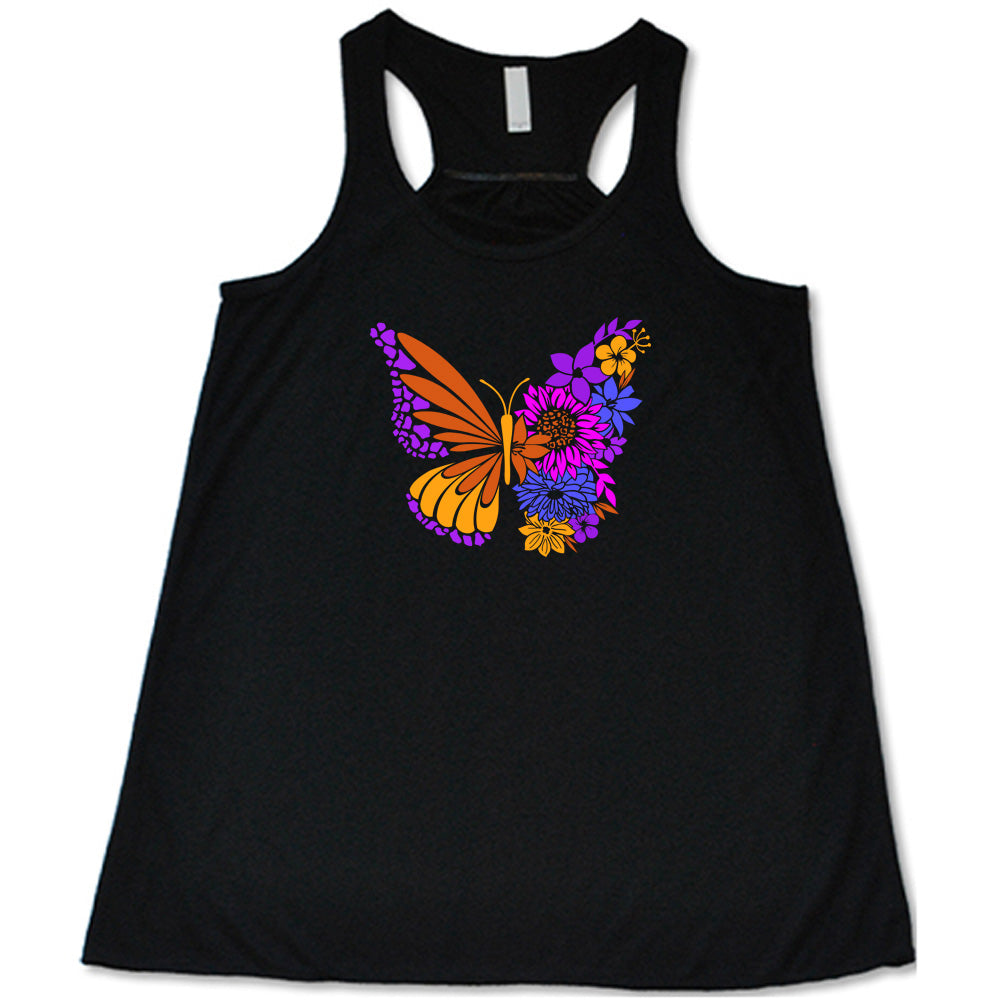 Colorful Floral Butterfly Shirt