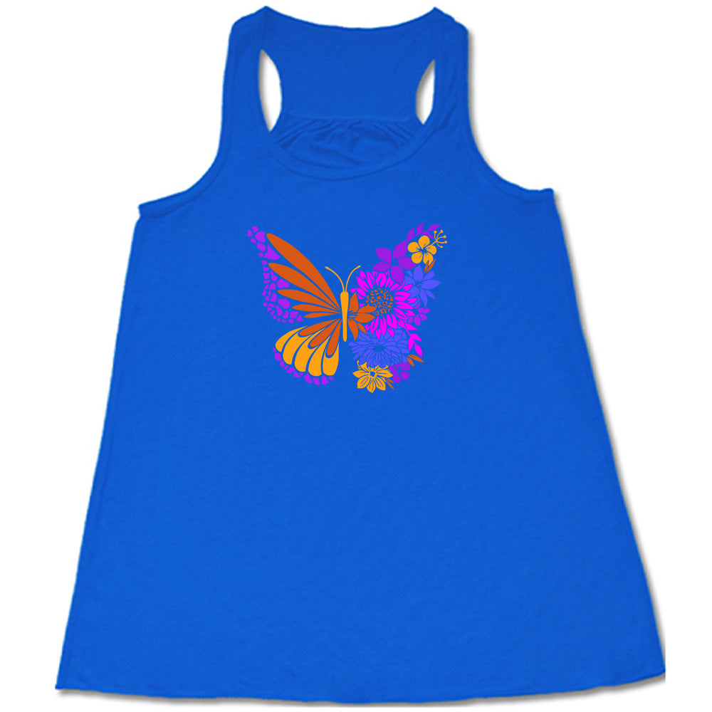 Colorful Floral Butterfly Shirt