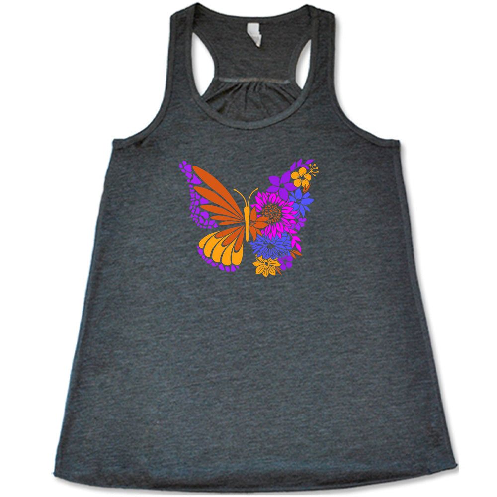 Colorful Floral Butterfly Shirt