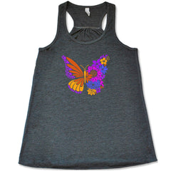Colorful Floral Butterfly Shirt