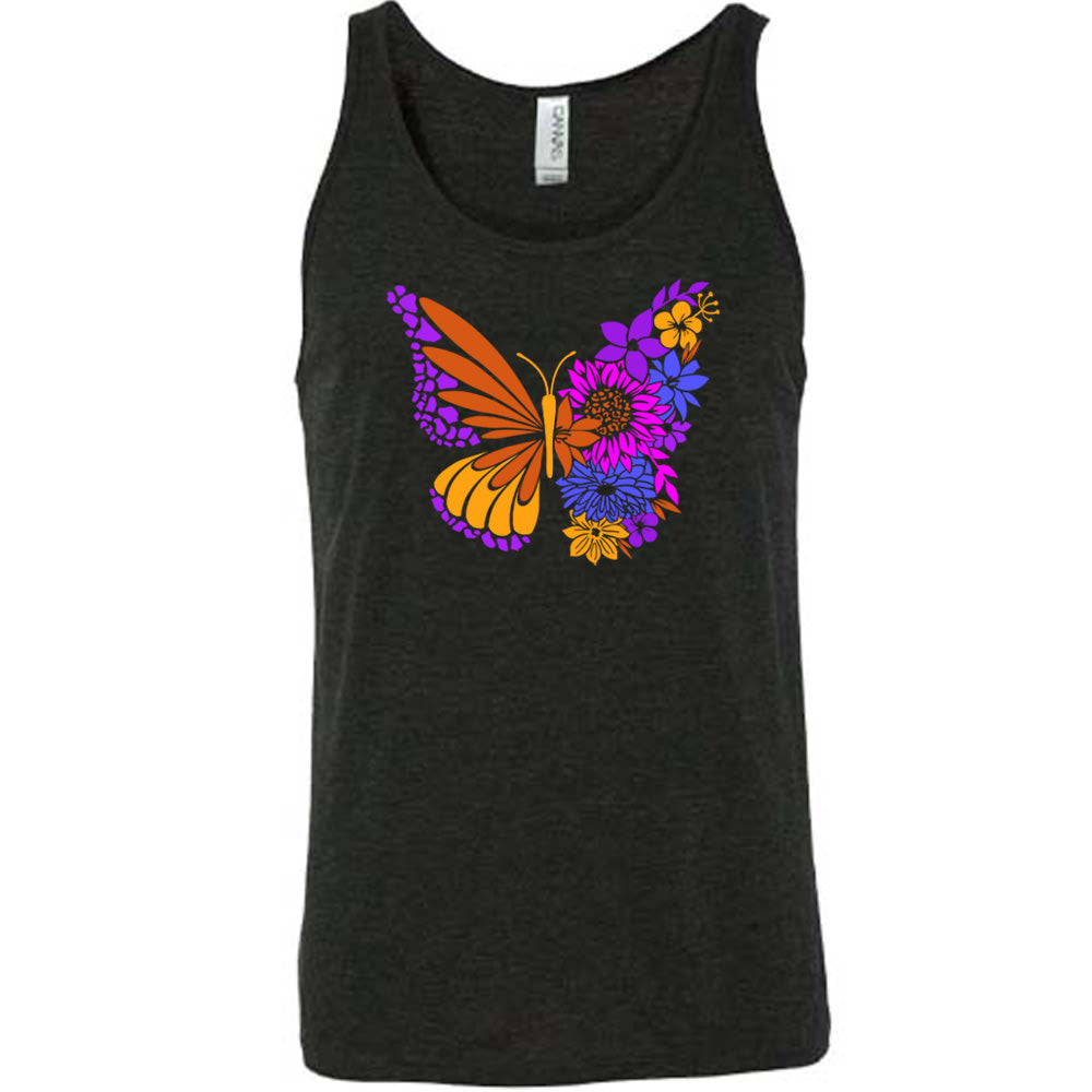 Colorful Floral Butterfly Shirt Unisex