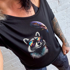 Cosmic Raccoon | Slouchy Tee