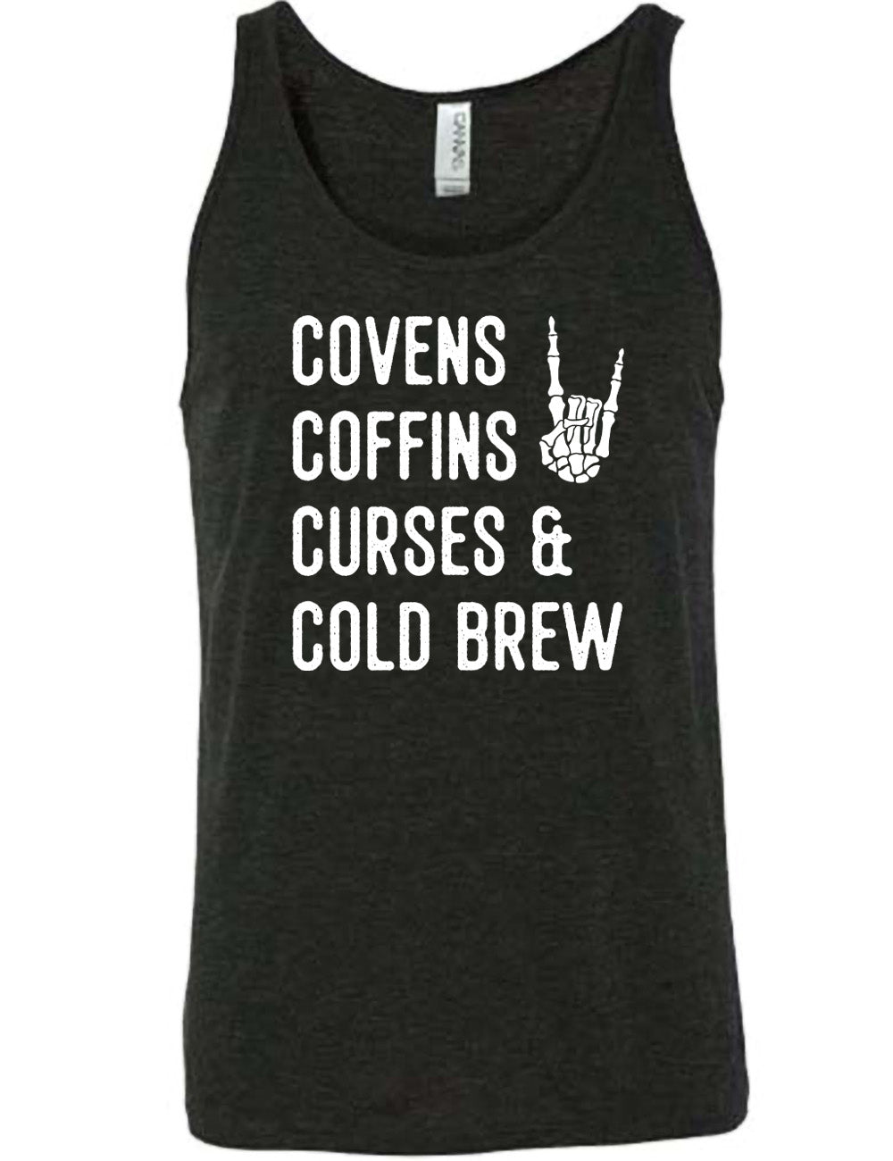 Covens Coffins Curses & Cold Brew Shirt Unisex