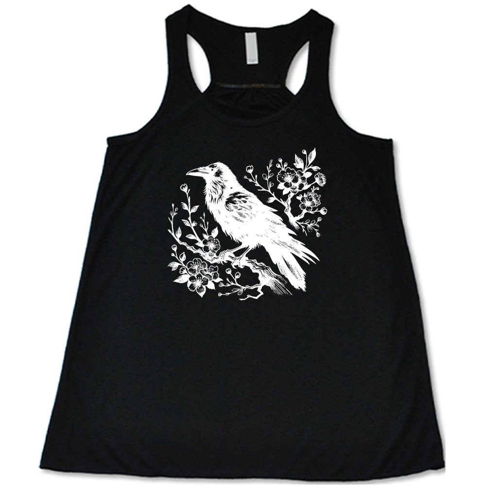 Crow on Flower Branch Shirt