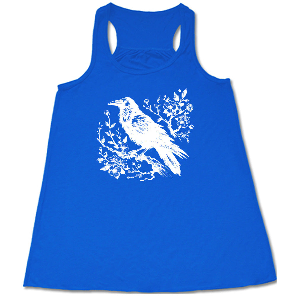Crow on Flower Branch Shirt