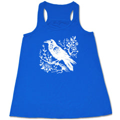 Crow on Flower Branch Shirt