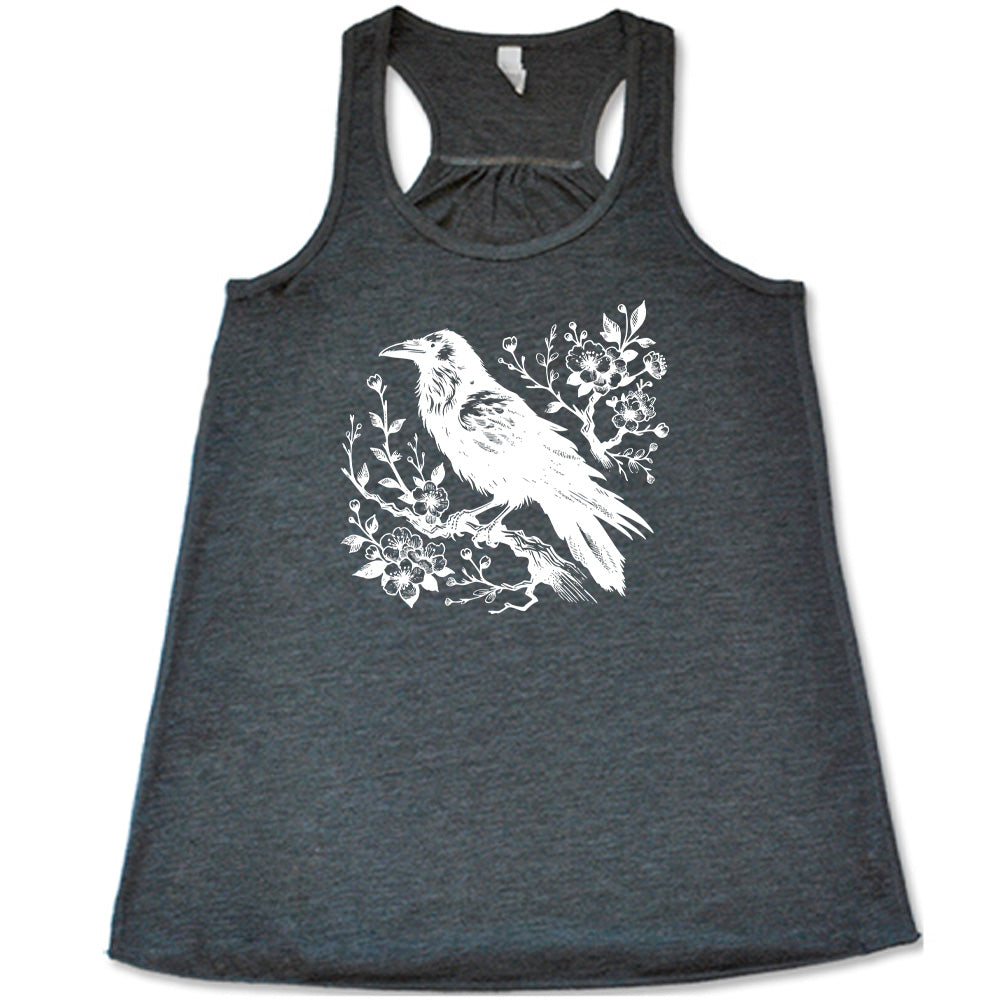 Crow on Flower Branch Shirt