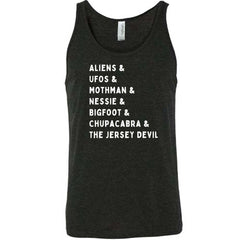 Cryptids List Shirt Unisex