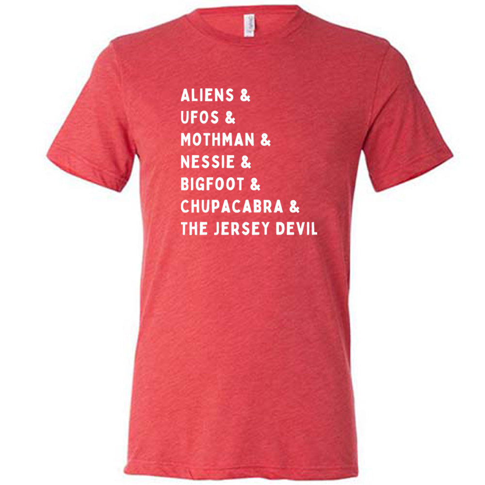 Cryptids List Shirt Unisex