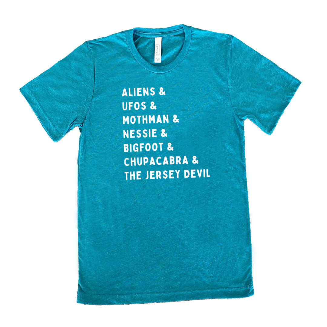 Cryptids List Shirt Unisex
