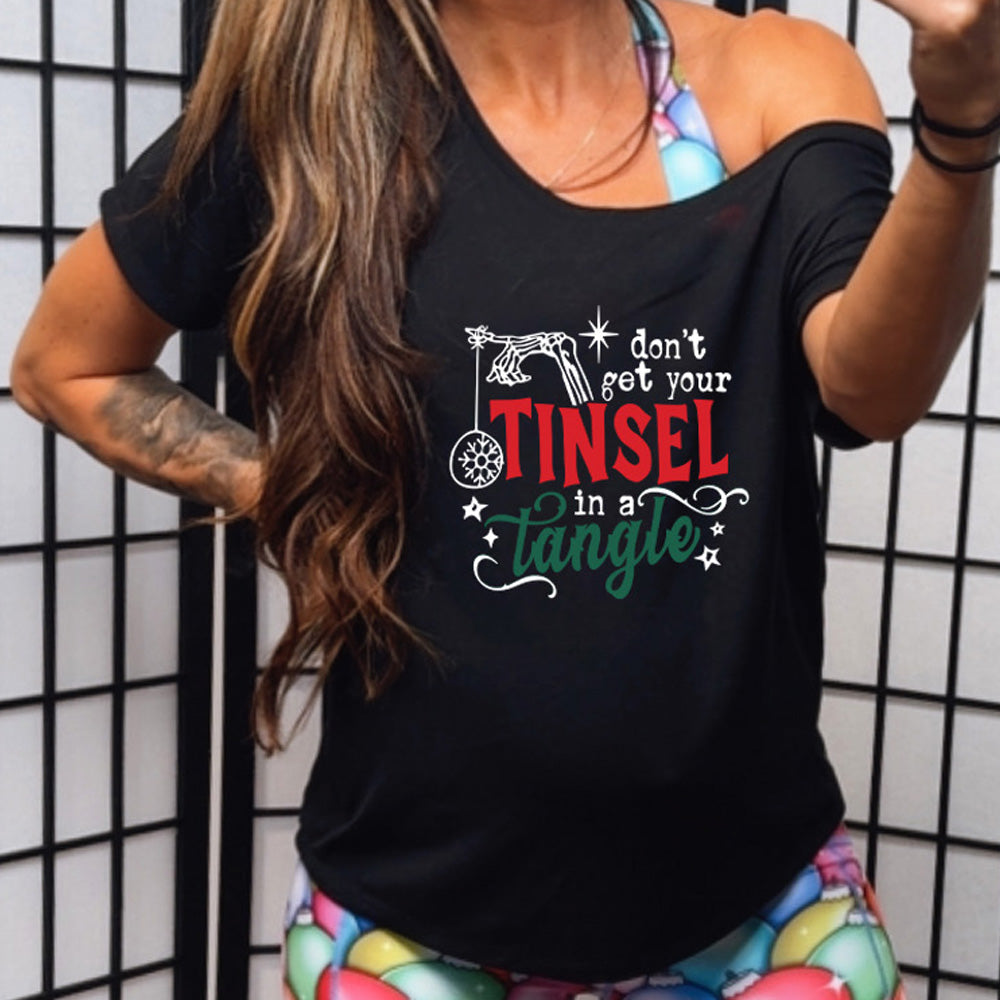Don't Get Your Tinsel In A Tangle | Slouchy Tee