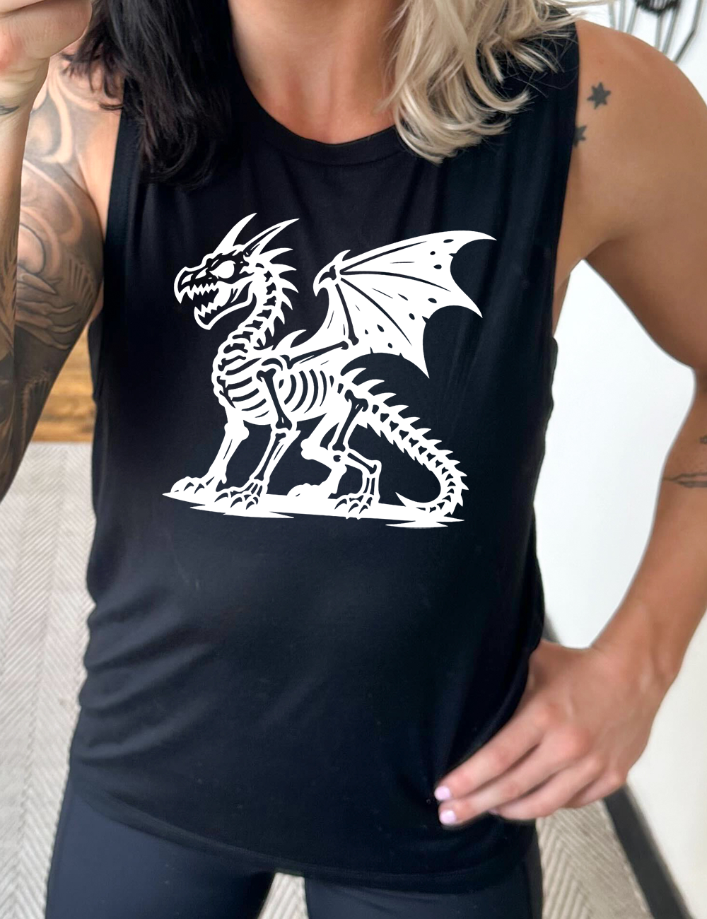 Dragon Skeleton Muscle Tank
