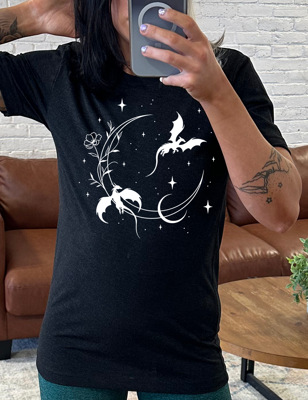 Dragons and Moon Shirt Unisex