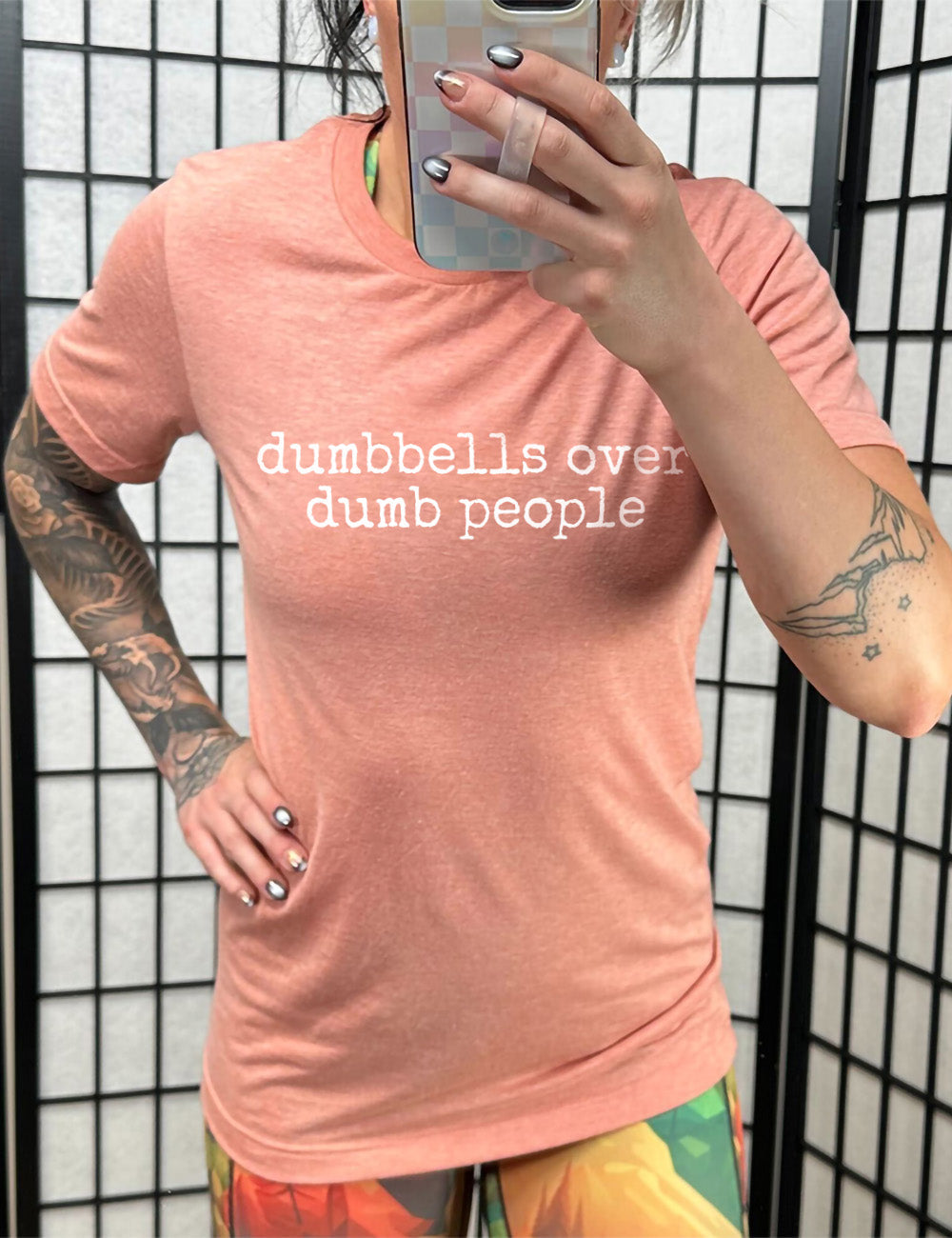 Dumbbells Over Dumb People Shirt Unisex
