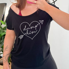 Dump Him Cupid Heart | Slouchy Tee