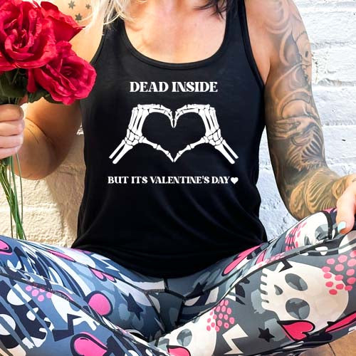 Dead Inside But It's Valentine's Day Shirt