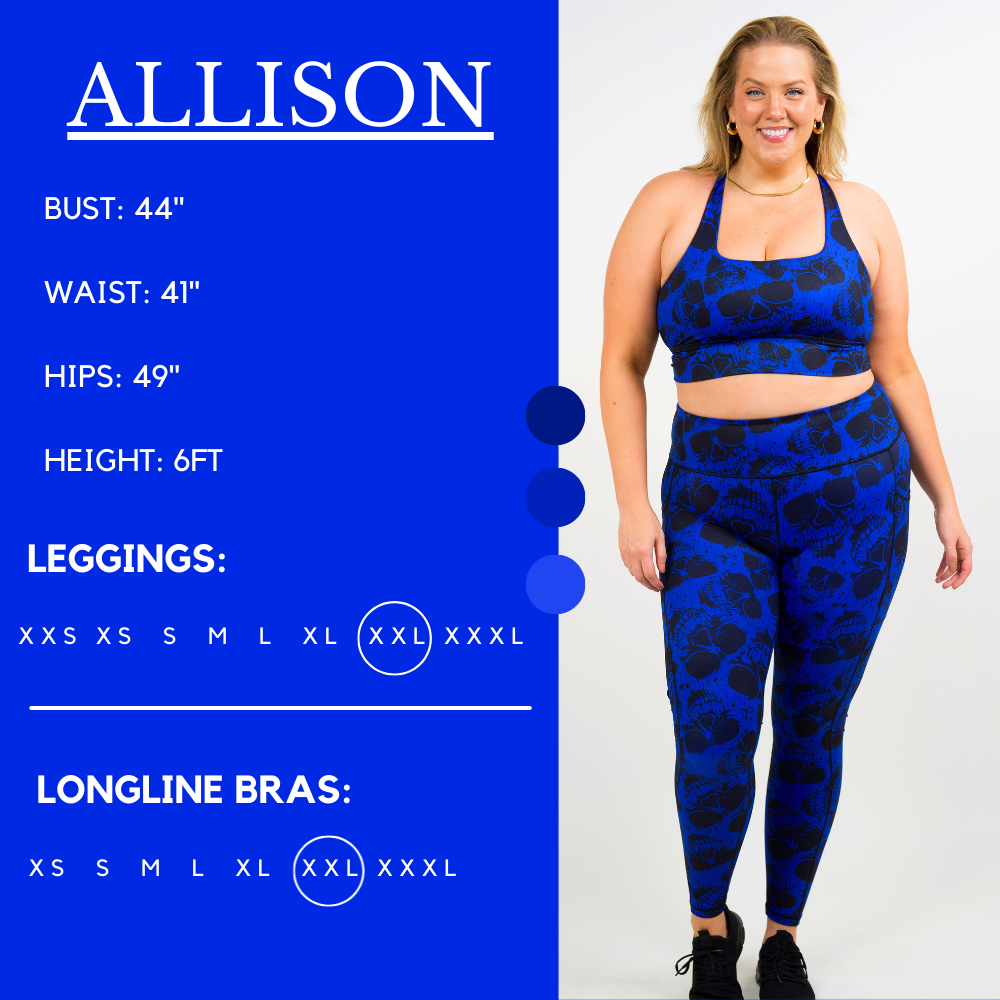 Cobalt Skulls Leggings