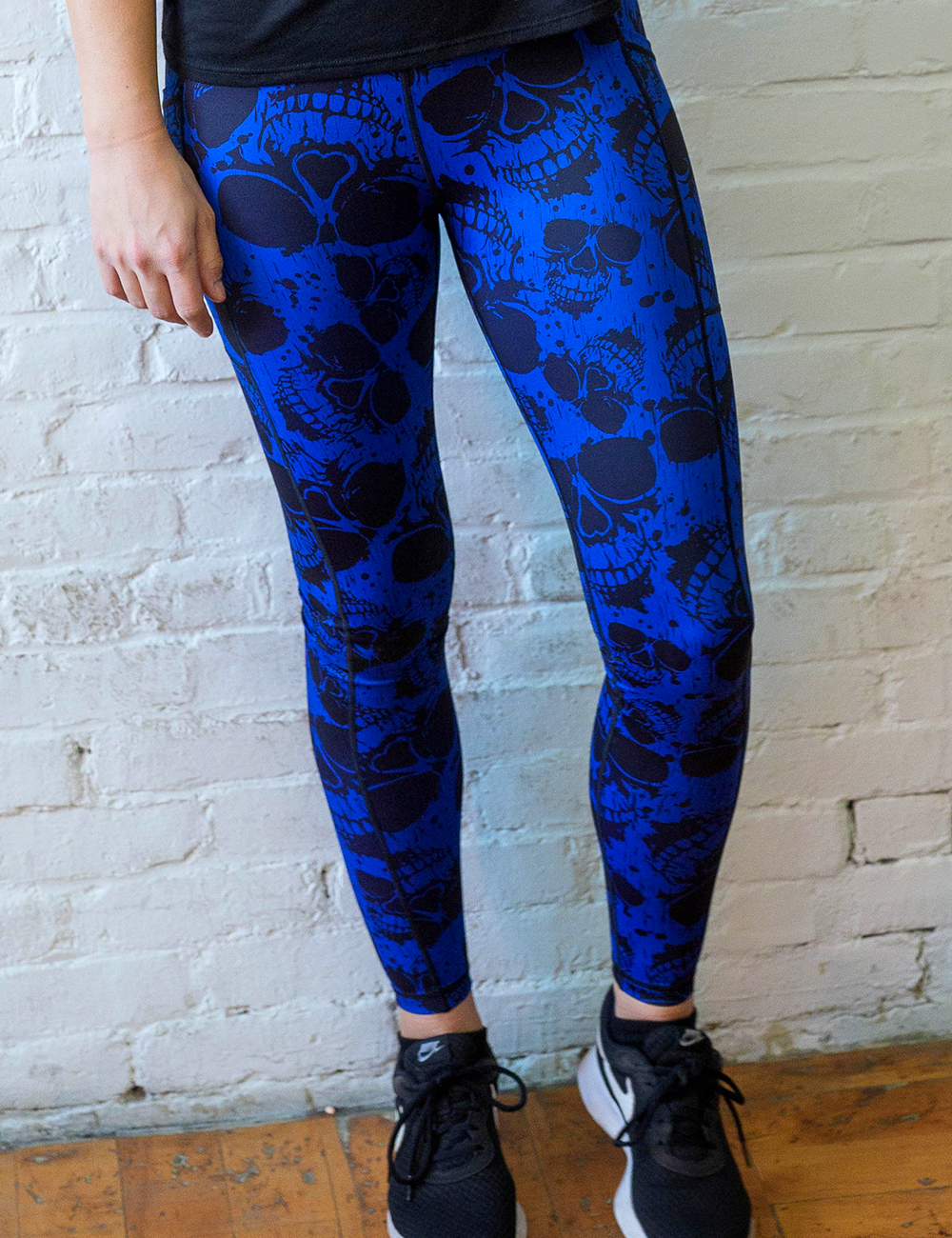 Cobalt Skulls Leggings