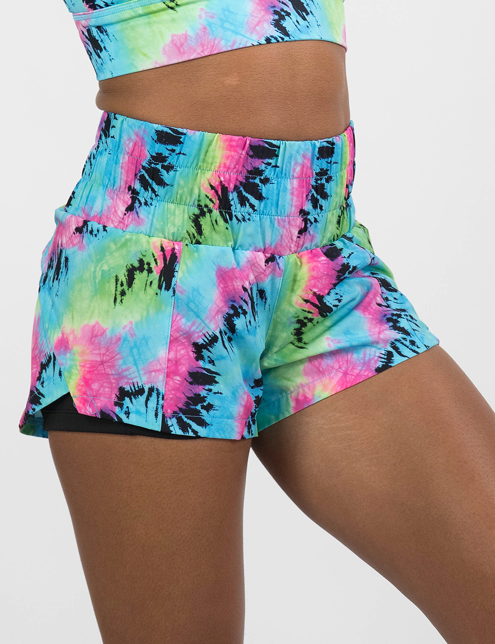 Day Dream Shorts | Fluorescent Tie Dye