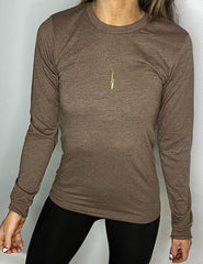 Basic Long Sleeve Tee | Heather Brown