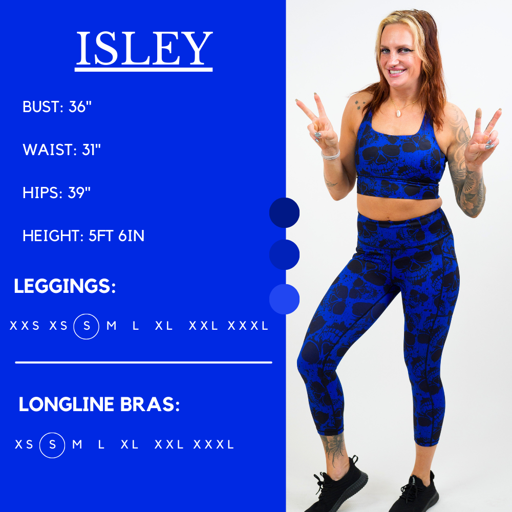Cobalt Skulls Leggings