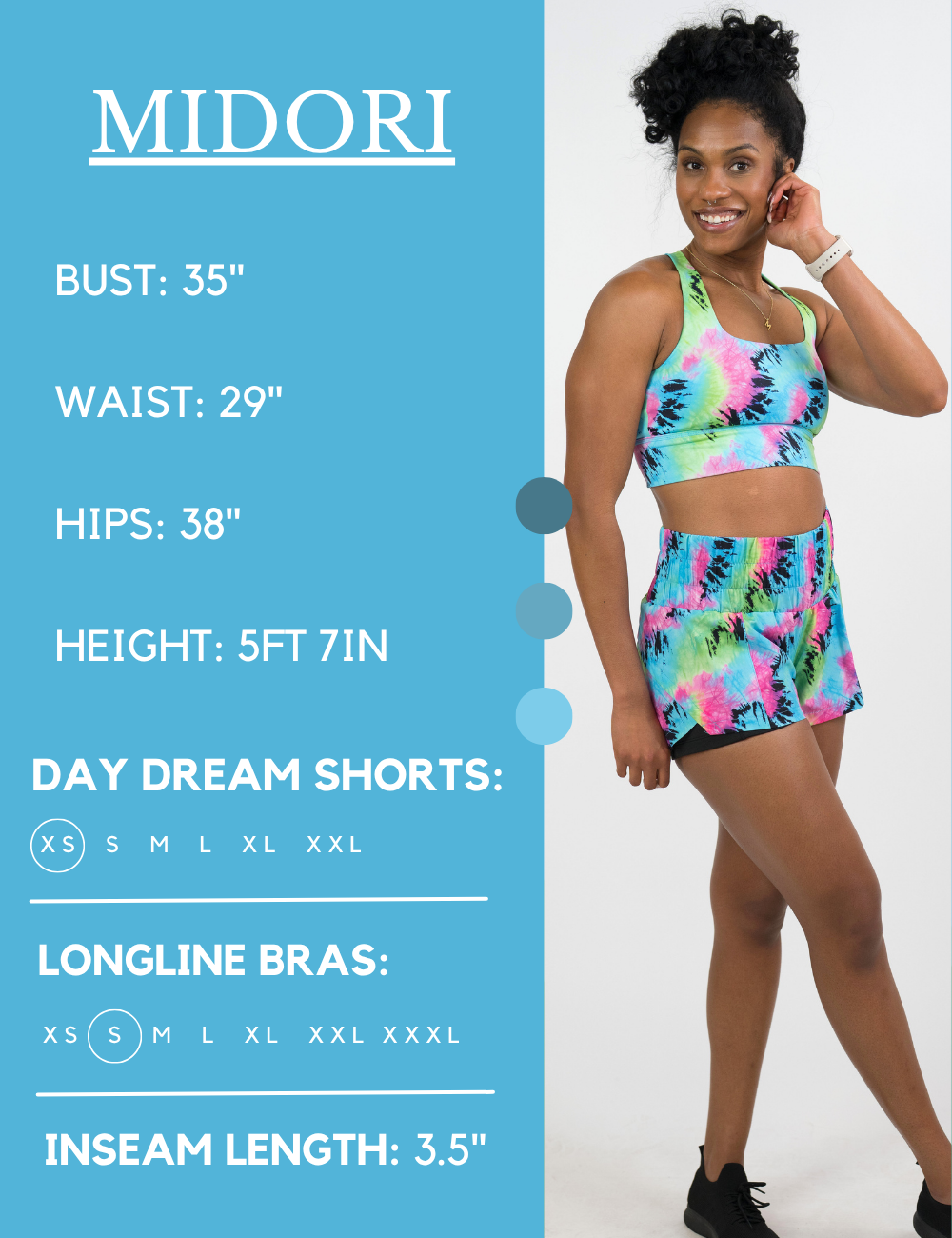 Day Dream Shorts | Fluorescent Tie Dye